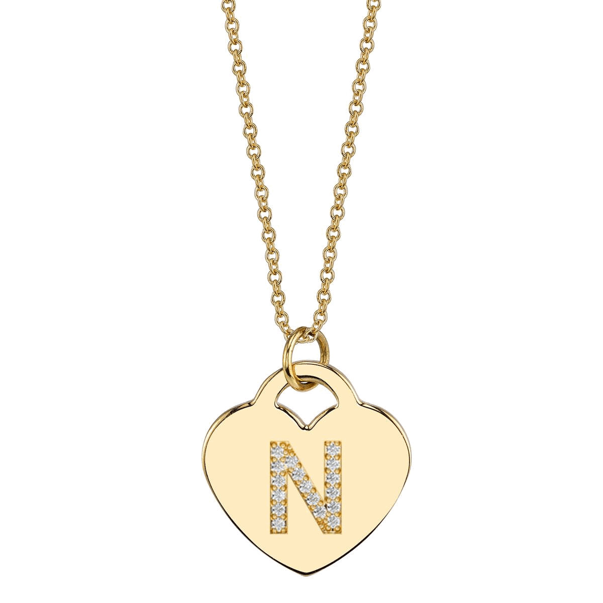 Love Initial Birthstone Necklace (A - Z)