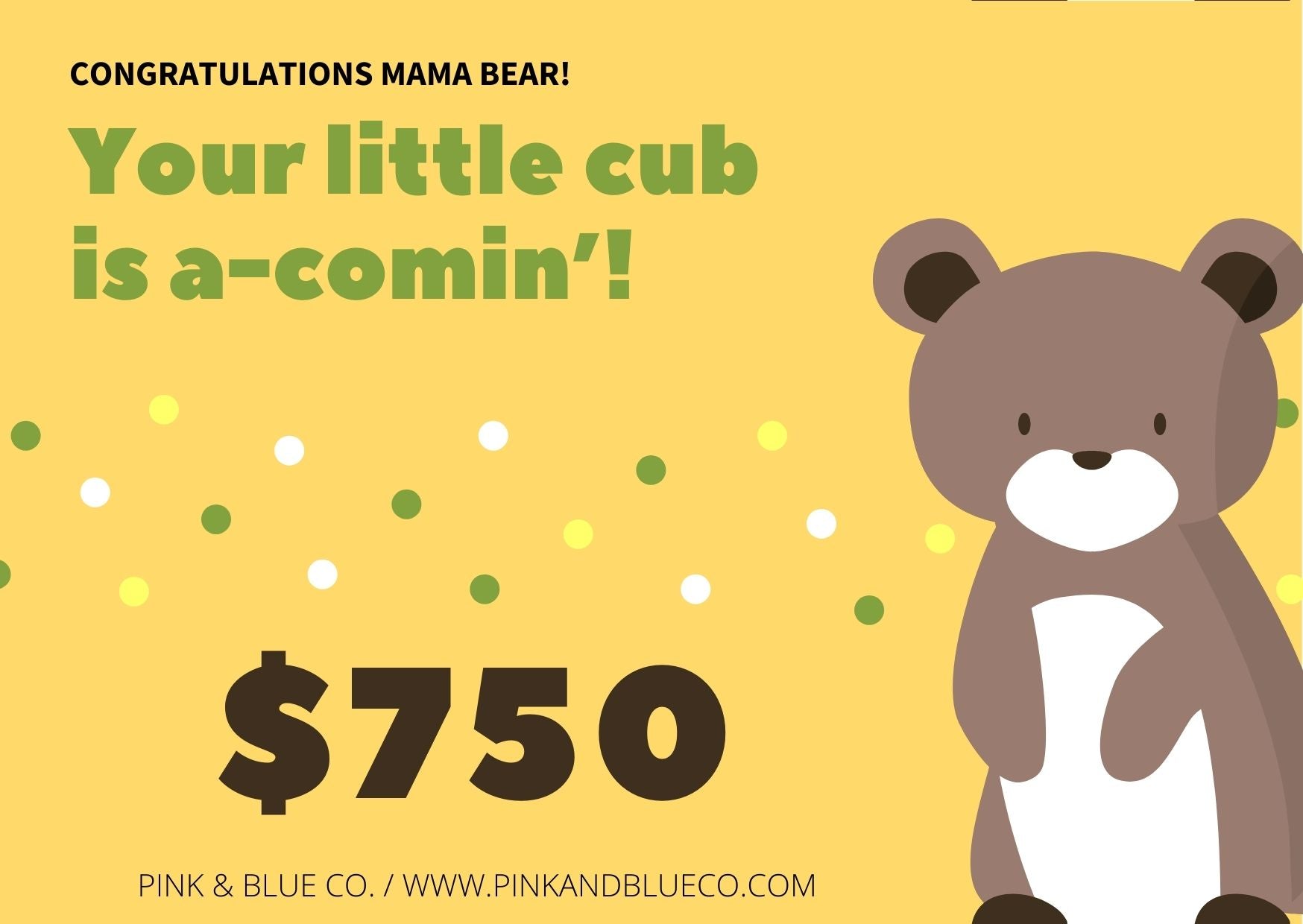 E-GIFT CARD - Congrats Mama Bear