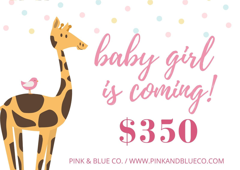 E-GIFT CARD - BABY GIRL IS COMING